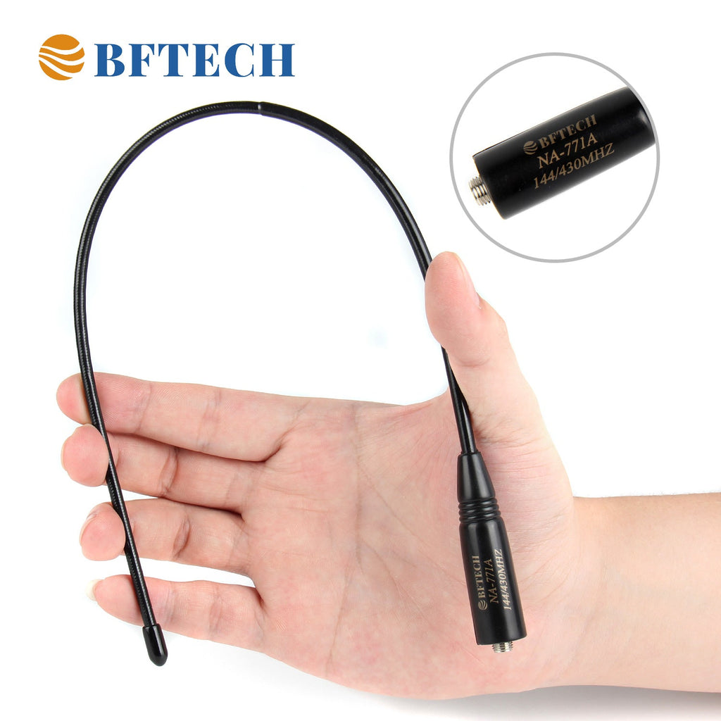 bftech na-771 a 15.6-inch dual band antenna (144/430mhz) sma female high gain handheld antenna