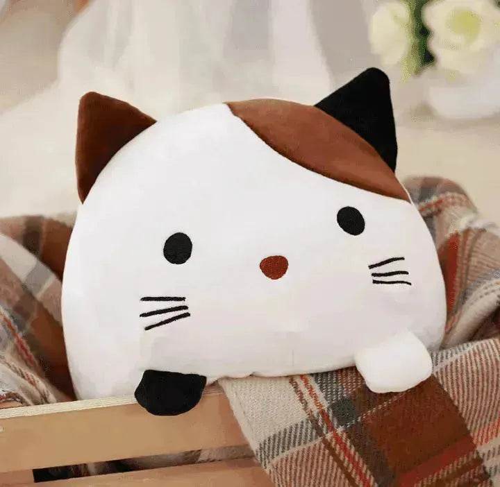 Kawaii Plush Cat Pillow: Soft, 30cm, Cartoon Animal Doll. Great for Kids!