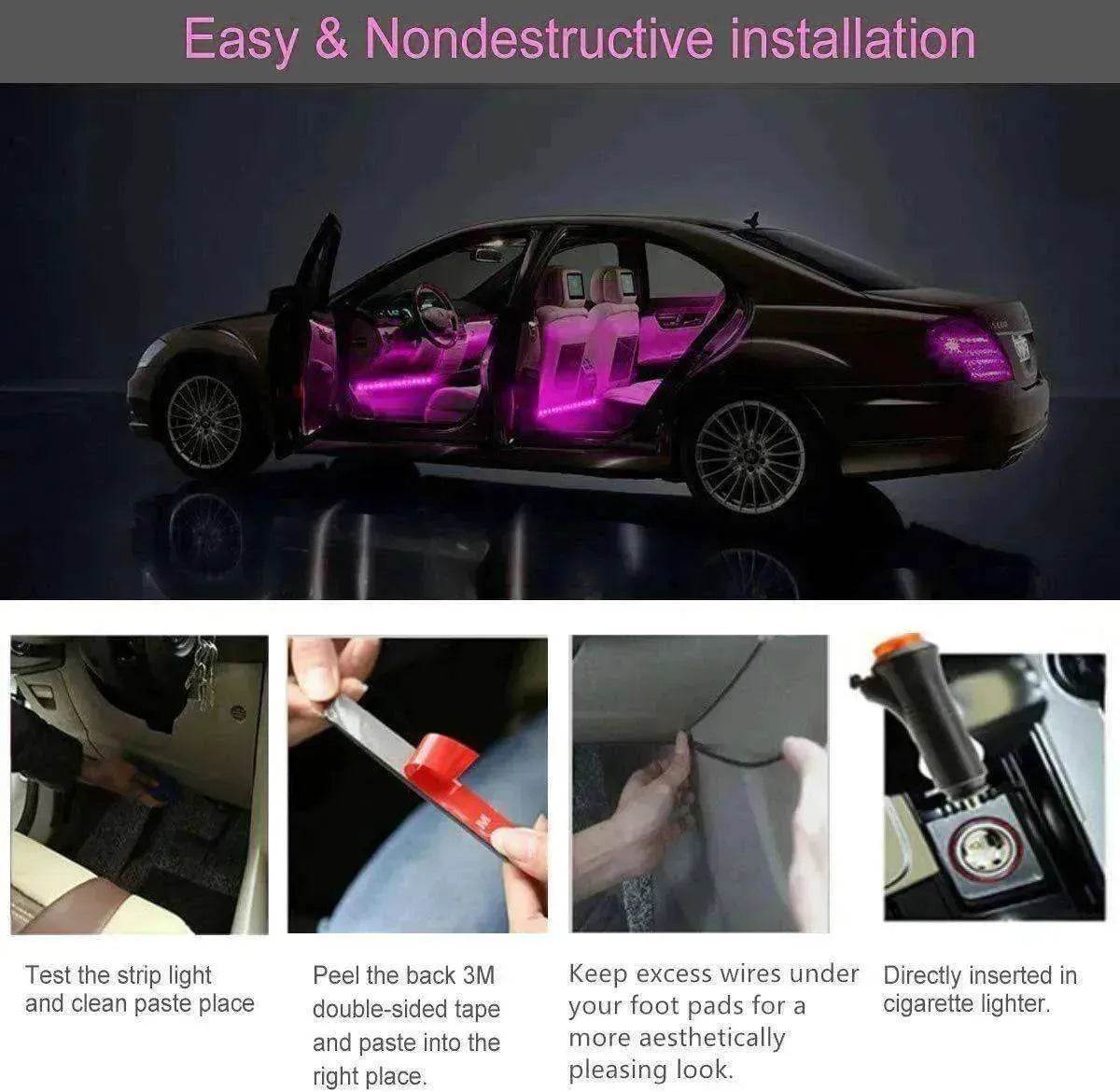 LED Strip Lights for Car Interior Lights with Neon Atmosphere