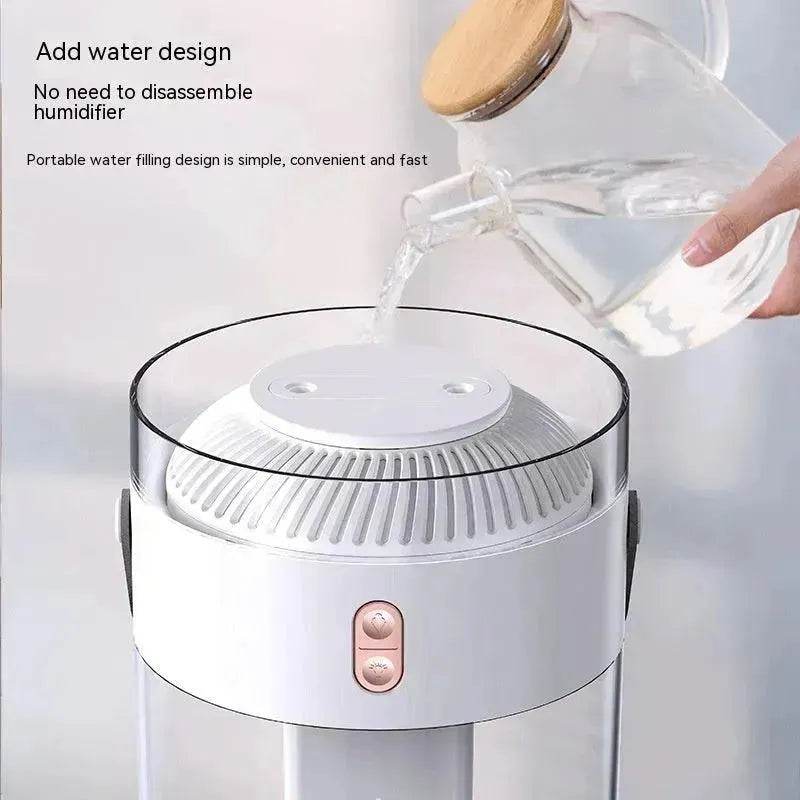 Large Capacity Double Spray Humidifier 26L Ambience Light Commercial Portable Water Replacement