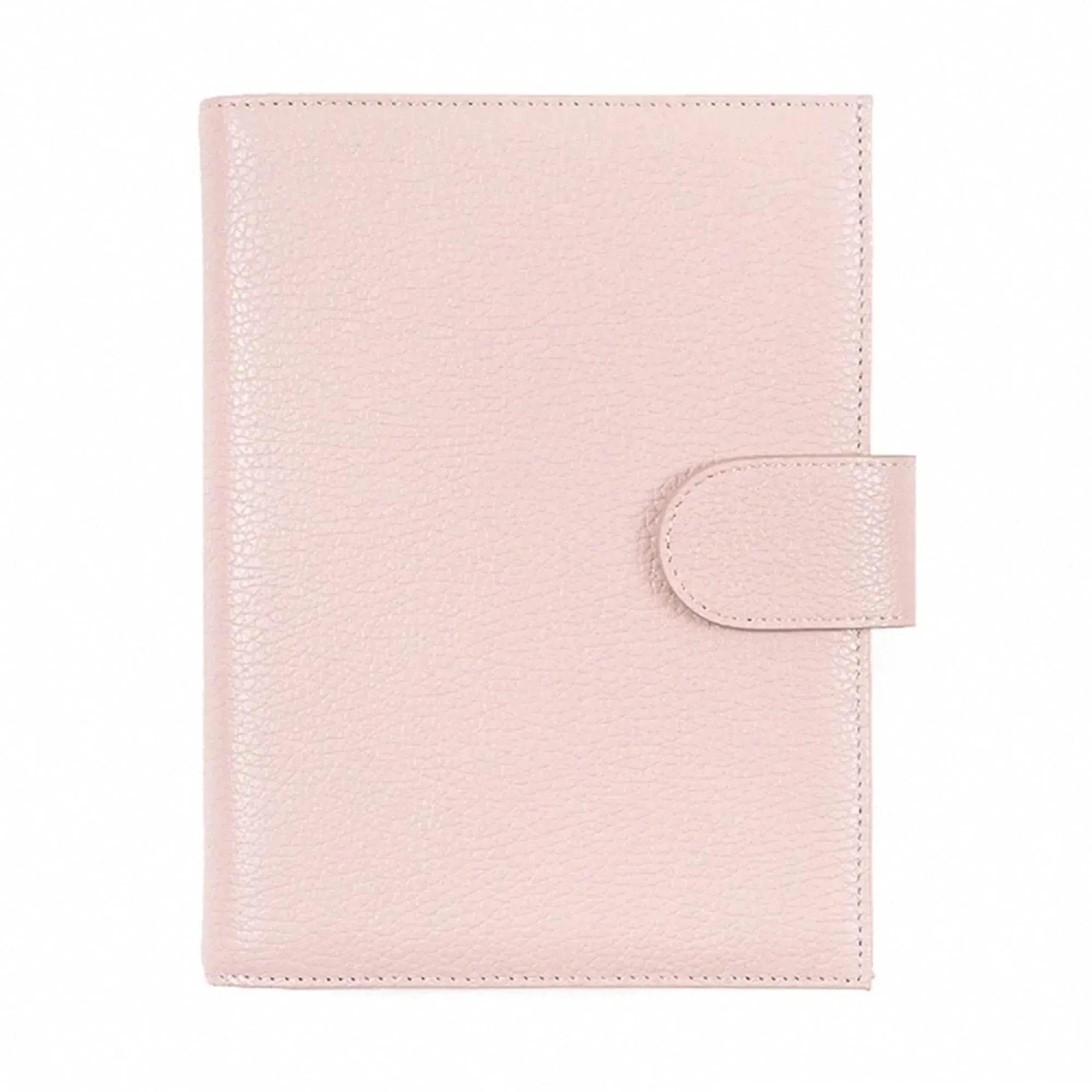 Leather Notebook Lychee Pattern Head Layer Cowhide A6 Loose-Leaf Diary