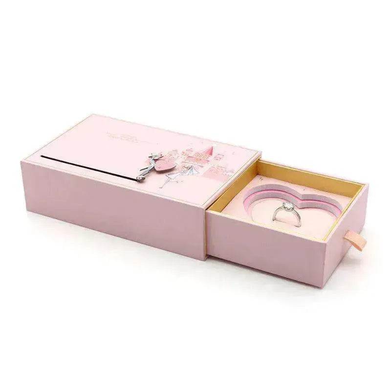 Love Castle Jewelry Ring & Necklace Box