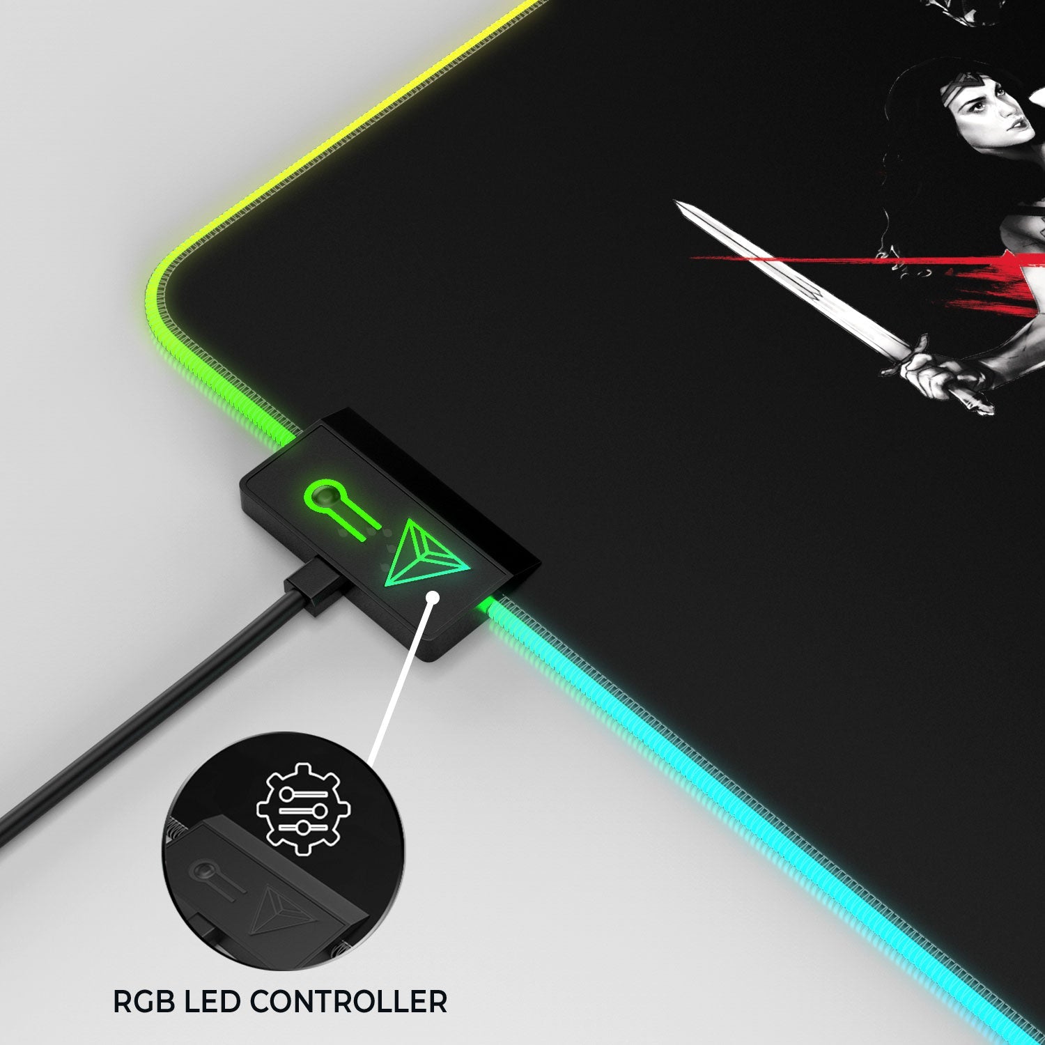 Justice League - Ready For Fight Gaming Mouse Pad