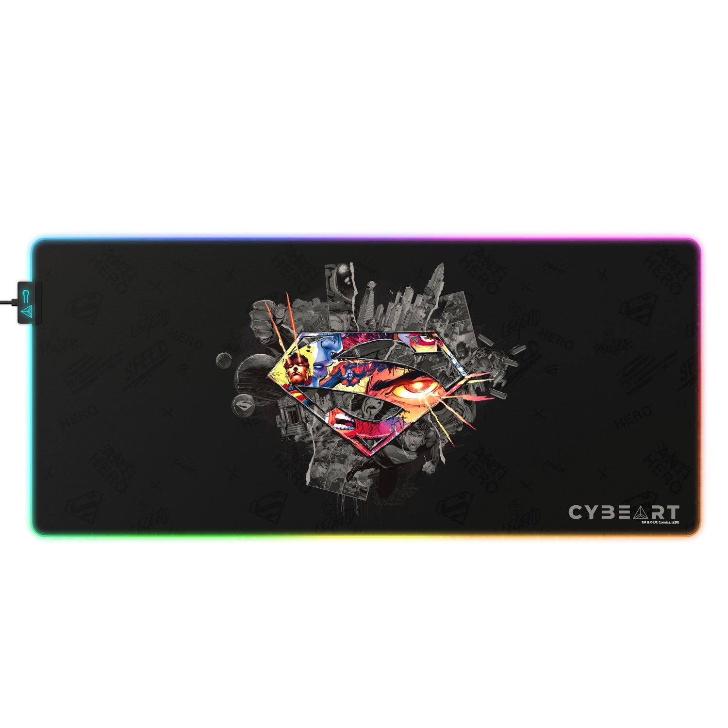Superman Shield Emblem Gaming Mouse Pad