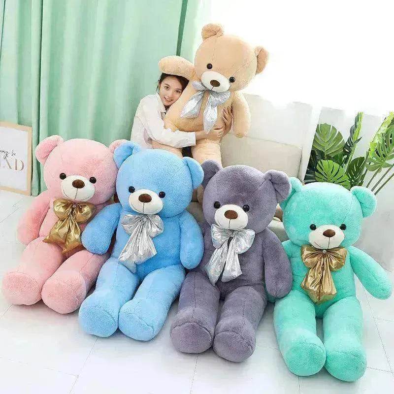 Macaron Teddy Bear Plush: Soft 80-100cm Cotton Toy