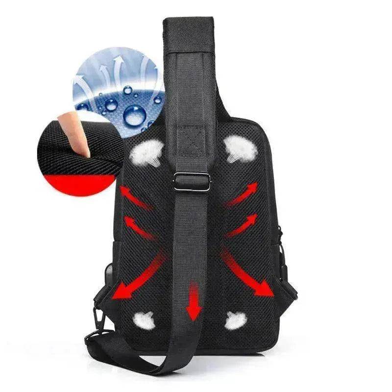 Men Chest Bag Shoulder Crossbody Sling Backpack Fanny Pack