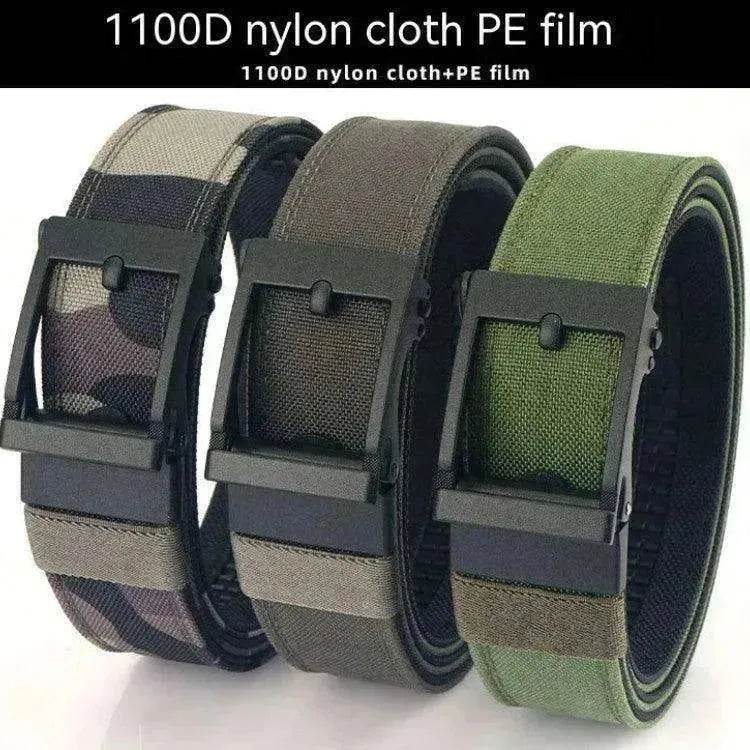 Men's Auto Buckle Belt: Thickened, Dual-use