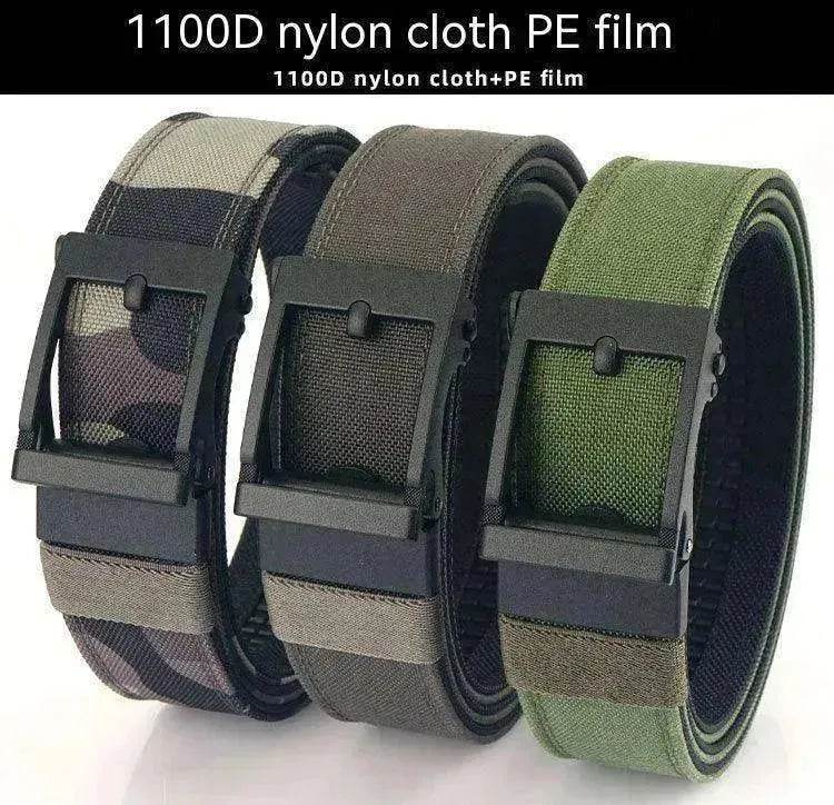 Men's Auto Buckle Belt: Thickened, Dual-use