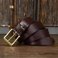 Men's Genuine Leather Belt – Pin Buckle Cowhide