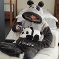 Coral Fleece Pajamas – Thick Warm Pullover Sleepwear for Men