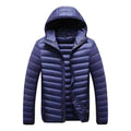 Men's Lightweight Down Jacket – Hooded Duck Down Winter Coat