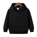 Middle And Small Size Children's Customized Pure Cotton Hooded Blank Sweater