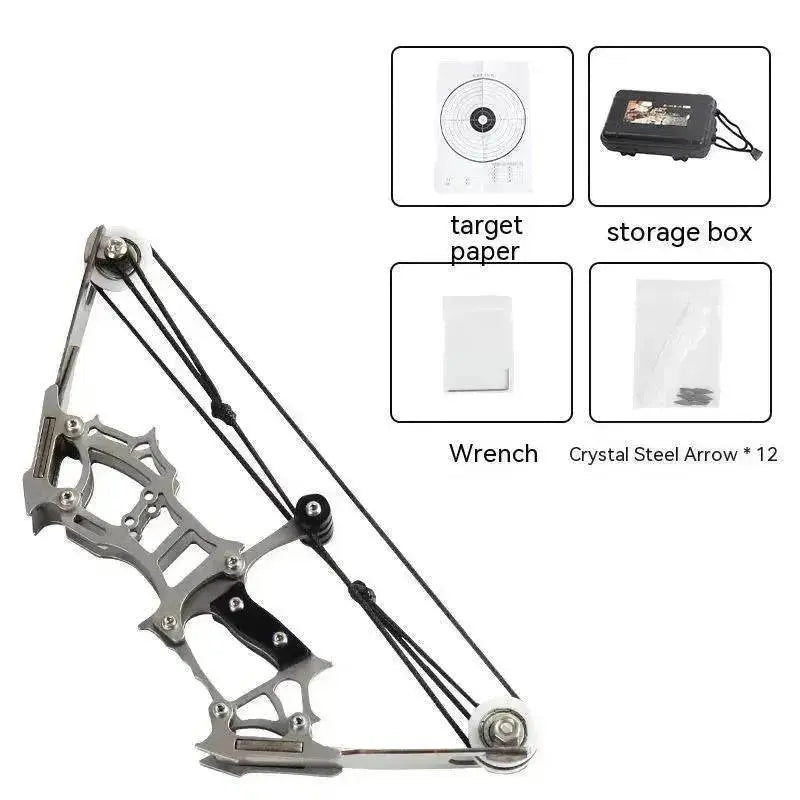 Mini Stainless Steel Composite Pulley archery Bow