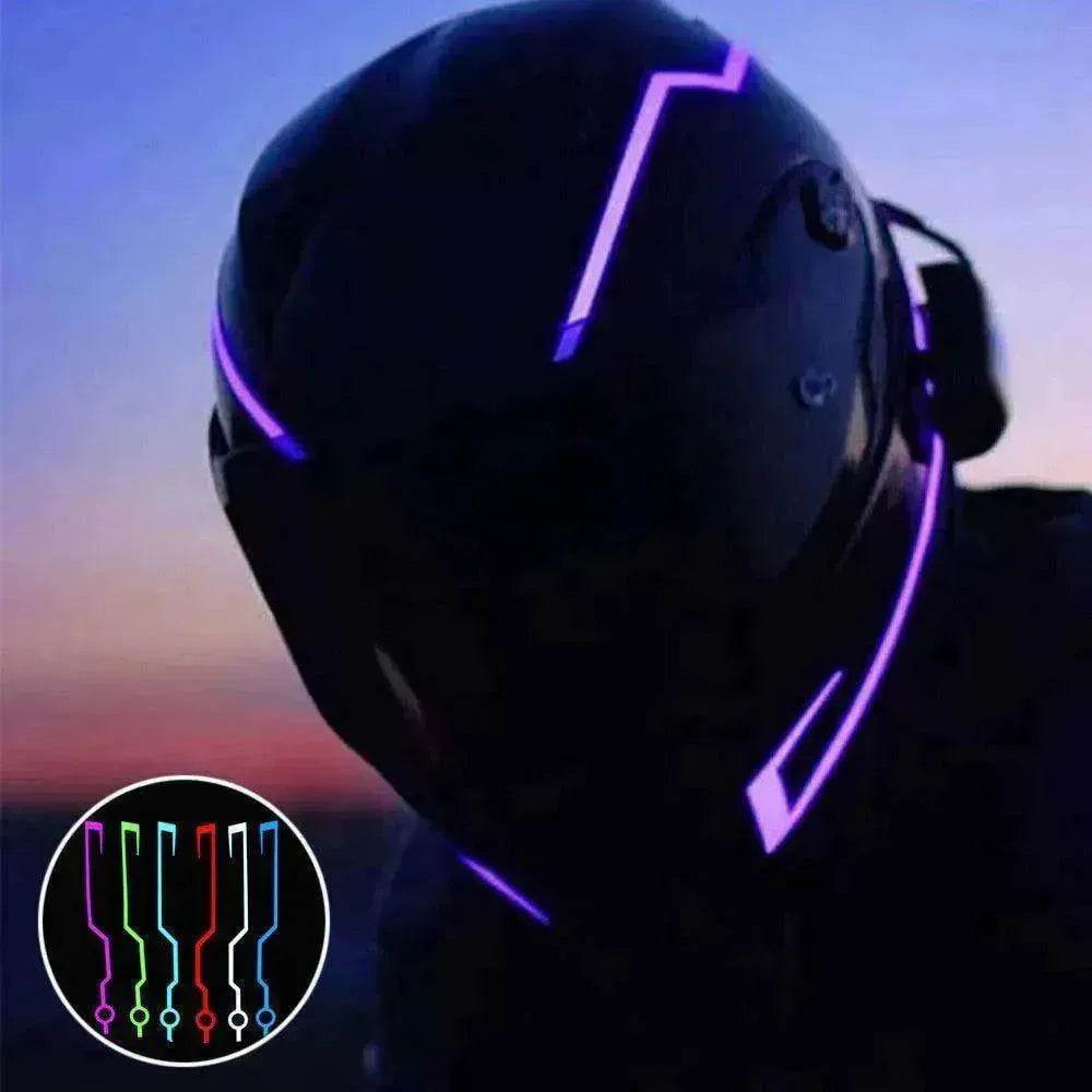 Motorcycle LED Helmet Signal Strip Kit