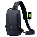 Motorcycle Password Anti theft Men's Fashion Chest Bag Fanny Pack