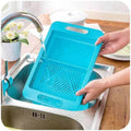 Multifunction Chopping Blocks Sinks Drain Basket Cutting Board Vegetable & Meat Kitchen Accessories