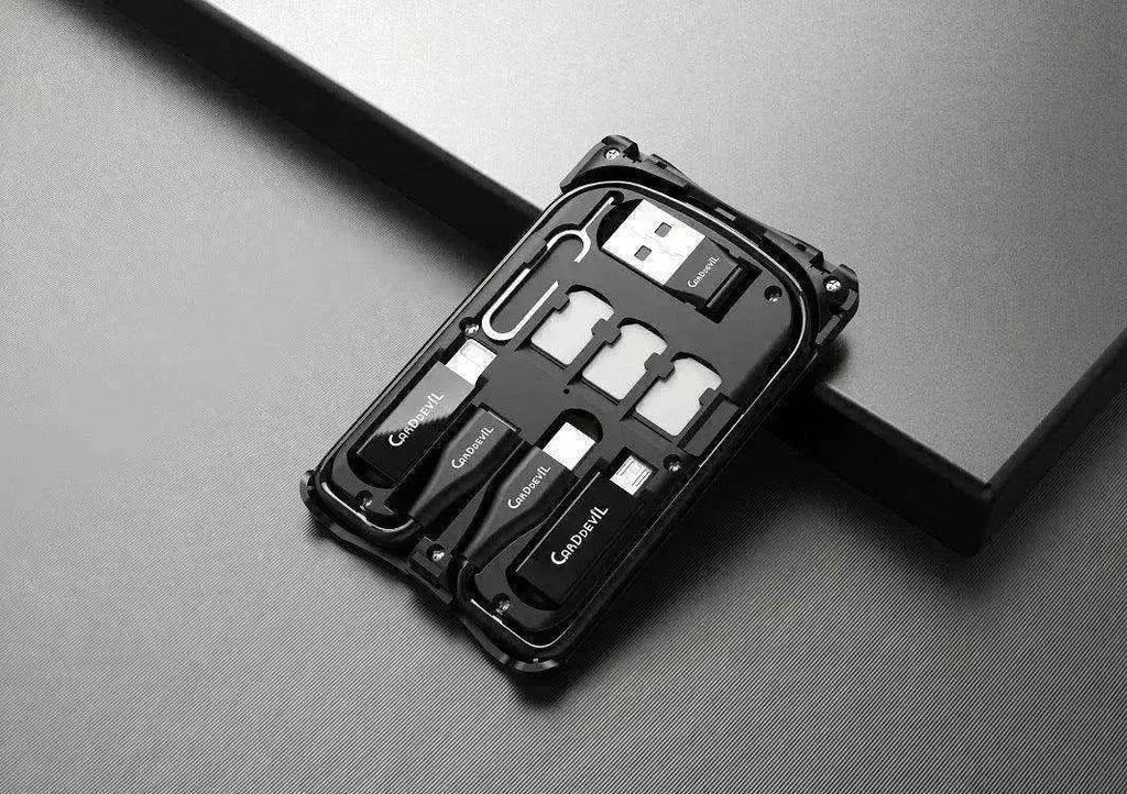 Multifunctional Travel Survival Card All in One Data Cable