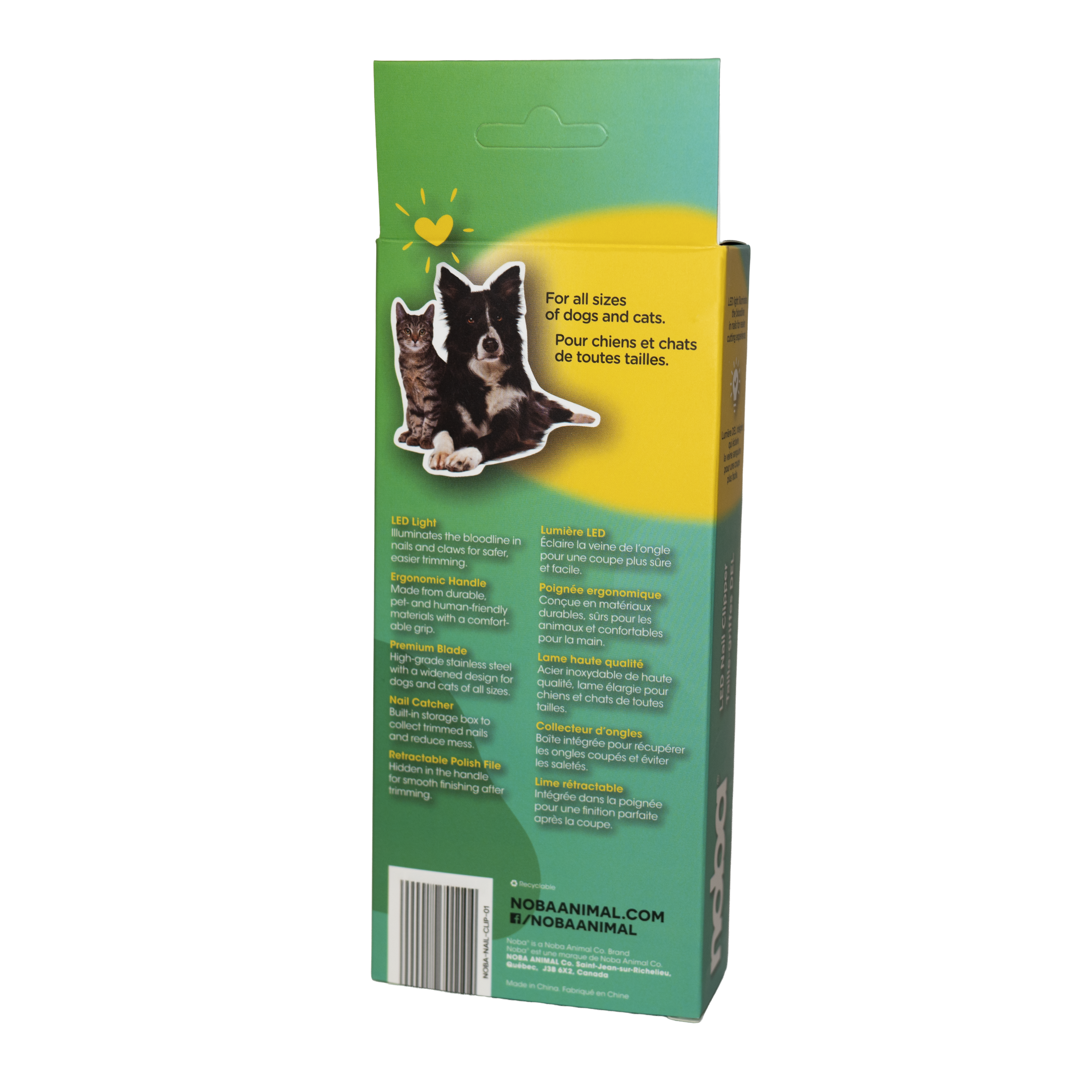 Noba LED Nail Clipper for Cats & Dogs
