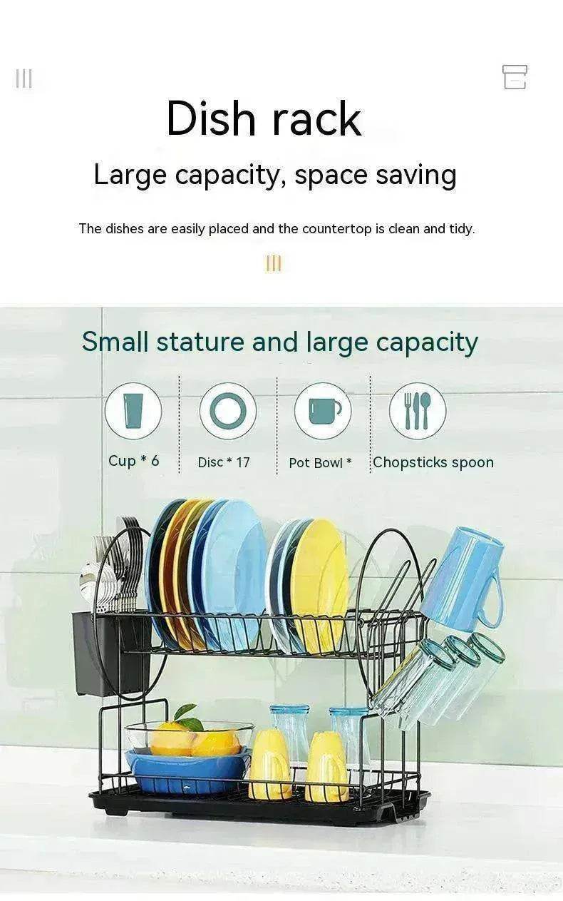 Narrow Simple Style Bowl And Dishes Drying And Draining Storage Rack
