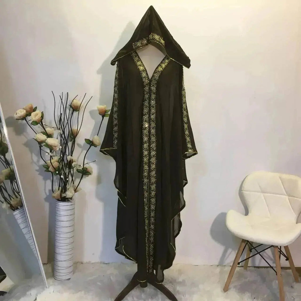 Women's Chiffon Loose Abaya Kaftan Robe Dress