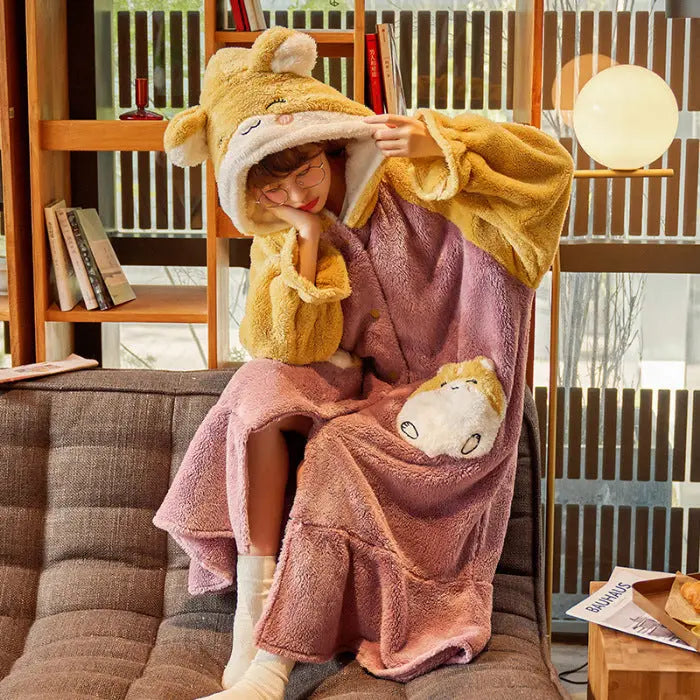 New Winter Coral Fleece Pajamas For Women