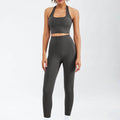 2pcs set Nude Feel Workout Outfit set Gym Clothes for women