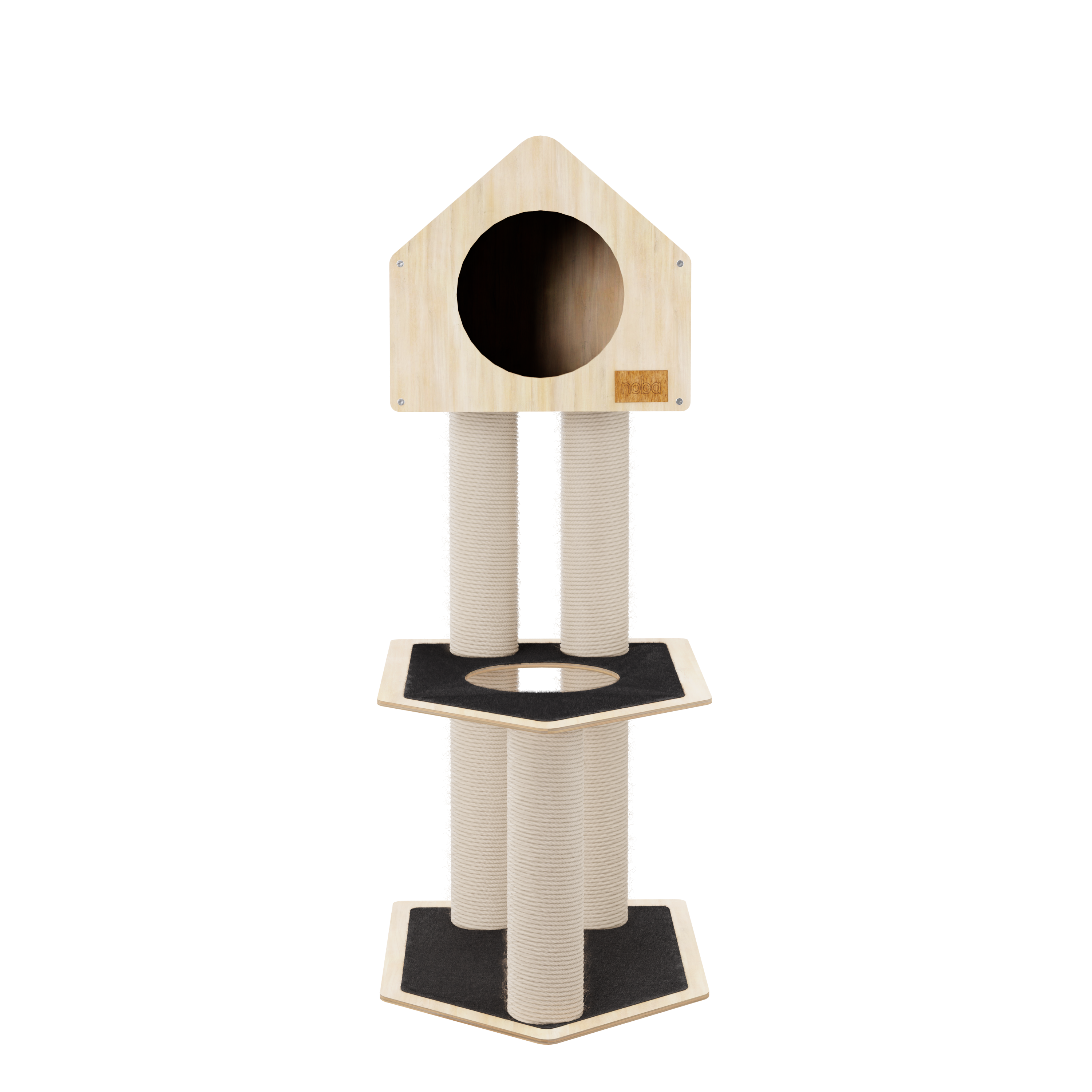 Condo Hideout - 2-Level Deluxe Cat Tree
