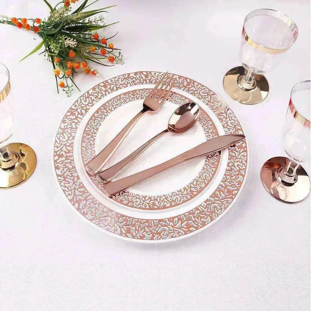 One-time Plastic Tableware, Including 90 Forks, 90 Knives And 90 Spoons