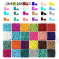 Paint dyed core beads 24 grids