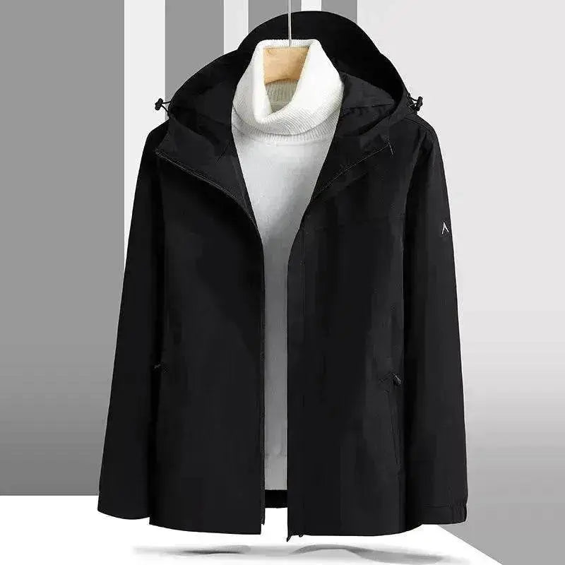 Plus Size Shell Jacket Windproof Waterproof Mountaineering Suit Coat