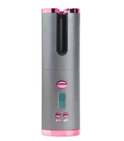 Portable LCD Hair Curler: Rechargeable, Ceramic, Auto Rotating