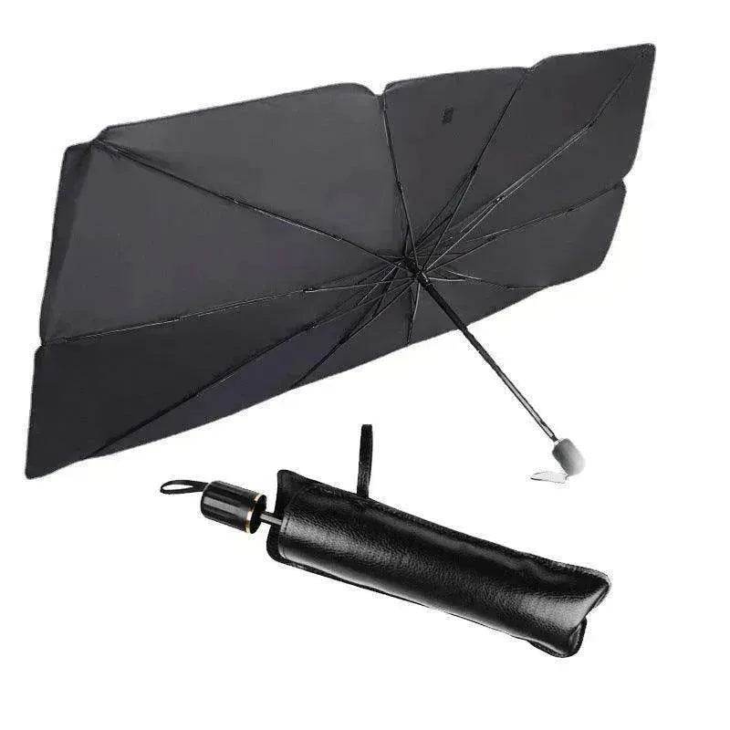 Quick deploy and practical  foldable car sunshade