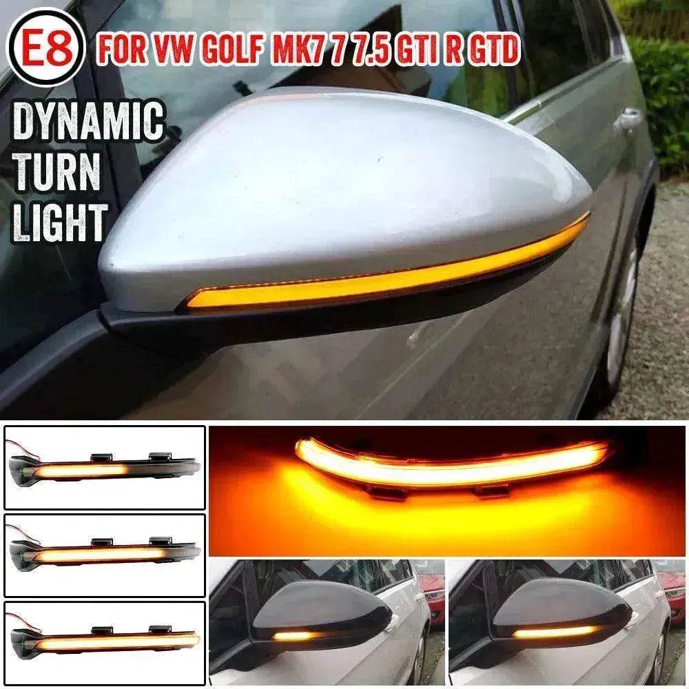 Simple plug and play installation Car Reversing Mirror Turning Light