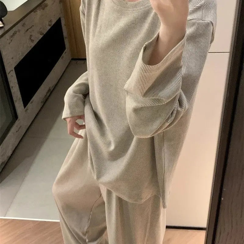 Striped Pajamas Homewear For Women