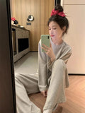 Striped Pajamas Homewear For Women