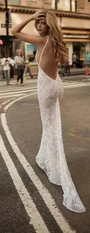 Summer Halter Sleeveless Long Dress Elegant Charming Backless Lady Party Dress Women