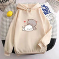 Teen's Candy Colors Cute Kawaii Loose Hoodie Sweater