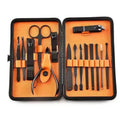 The Factory Manicure Black Stainless Steel High-end Set of 15 Nail Clippers