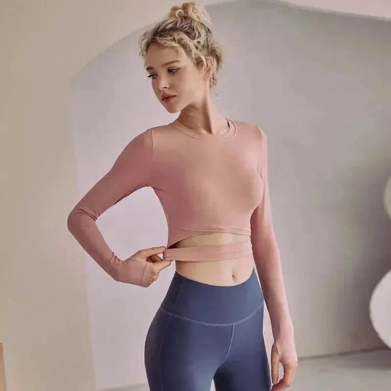 Tight-fitting Navel-bearing Sports Running Gym Yoga Wear