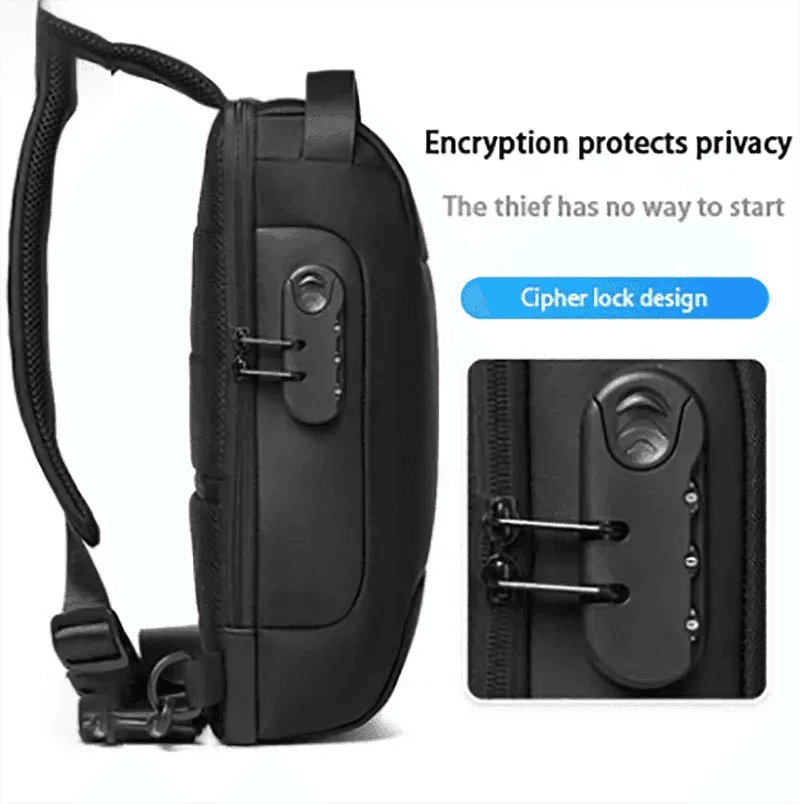 Waterproof USB Anti-theft Bag Oxford Sling Laptop Backpack