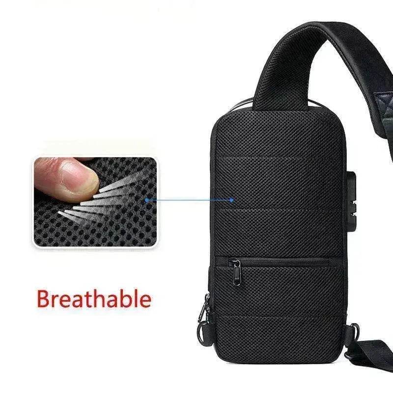 Waterproof USB Anti-theft Bag Oxford Sling Laptop Backpack