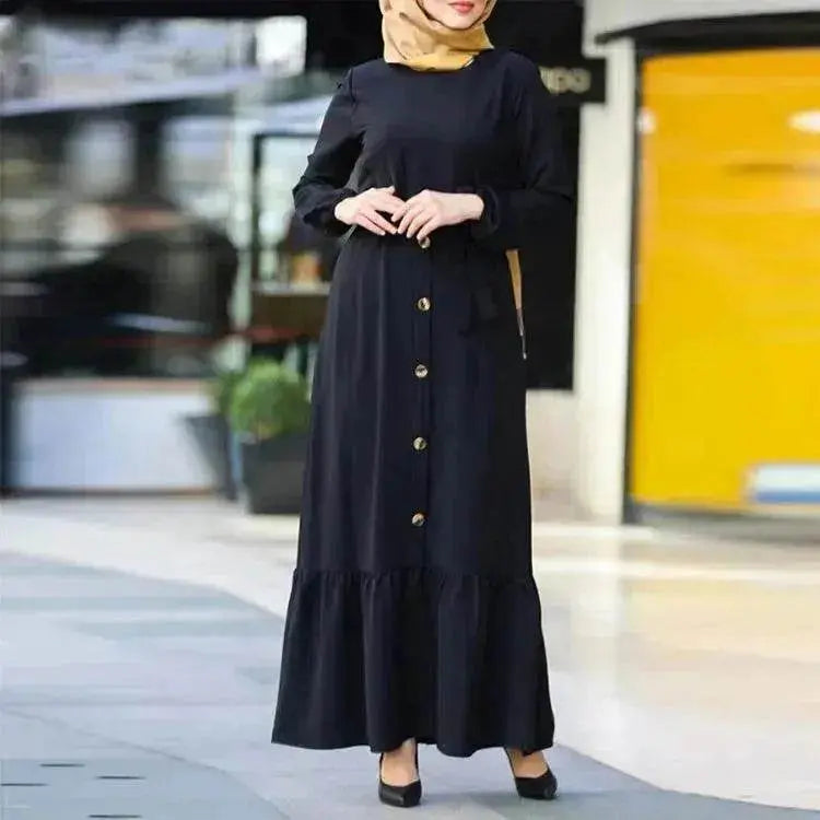 Women's Pullover Round Neck Arab  Dress