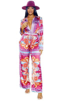 Women's Two-Piece suit Summer Set with Fashion Prints