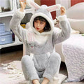Women's flannel long sleeve pajamas