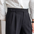 Spring And Autumn Naples Design Mid-high Waist Straight leg British Crisp Anti-wrinkle Business Office Professional Work trouser for men