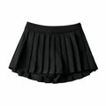 Women's High Waist A-line Mini Pleated Skirt