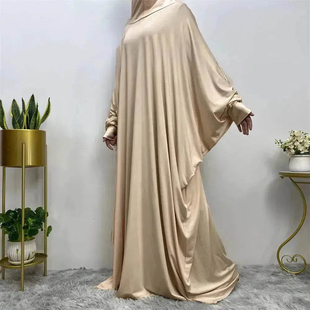 Batwing Sleeve Plain Abaya for ArabArab Women Eid Jalabiya for Women Islamic Wear for Women