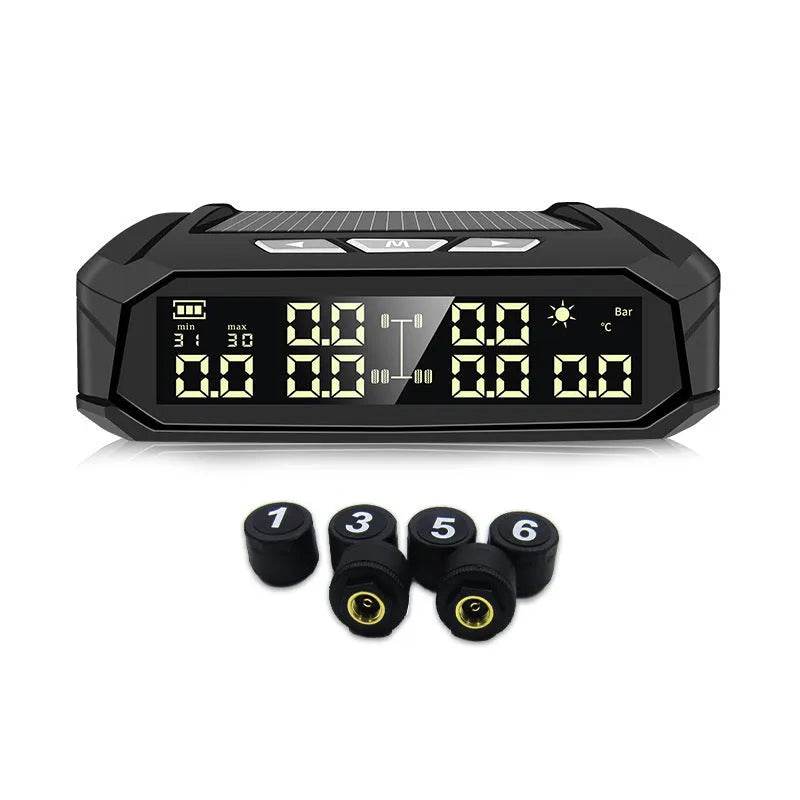 Auto Solar External Tire Pressure Monitor 6 Tire RV Trucks Car Vehicle