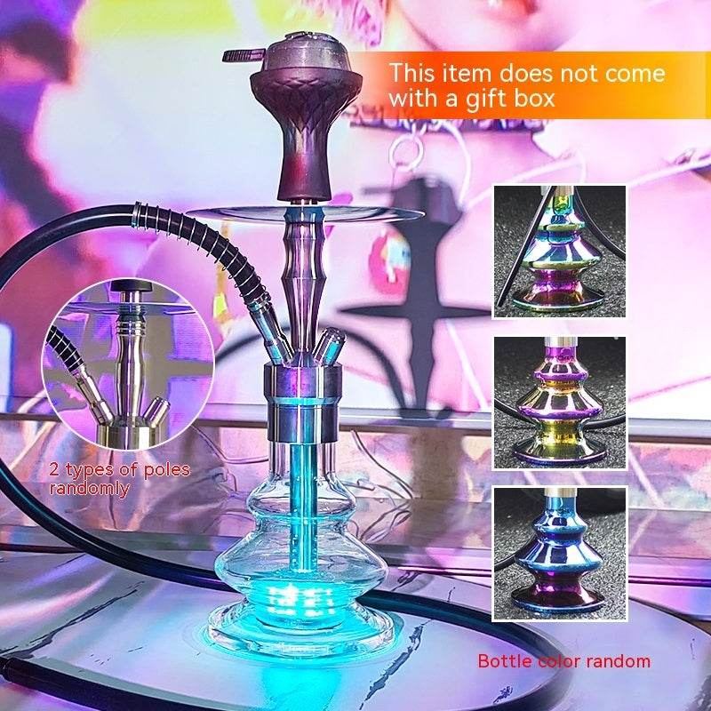 Arabic Hookah Full Set Bar Kettle Stainless Steel Large Single And Double Tube