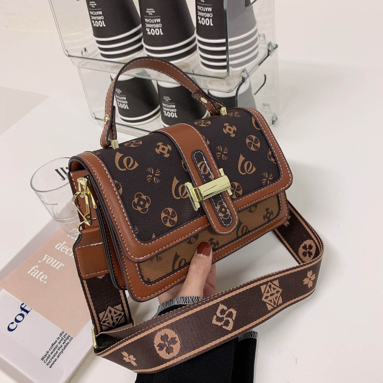 New High-grade flap shoulder crossbody bag for women